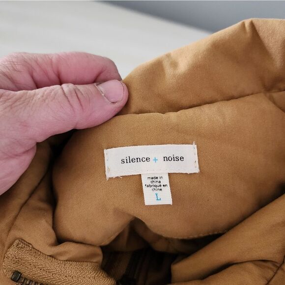 Urban Outfitters Silence + Noise Yellow 3/4 Sleeve Swing Anorak Sz Jacket Large - Picture 3 of 7